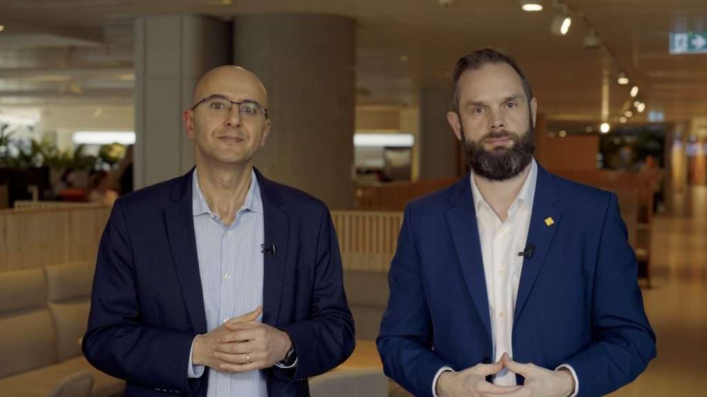 Professor Dali Kaafar, CEO and Founder of Apate.ai and James Roberts, CommBank Group Fraud General Manager